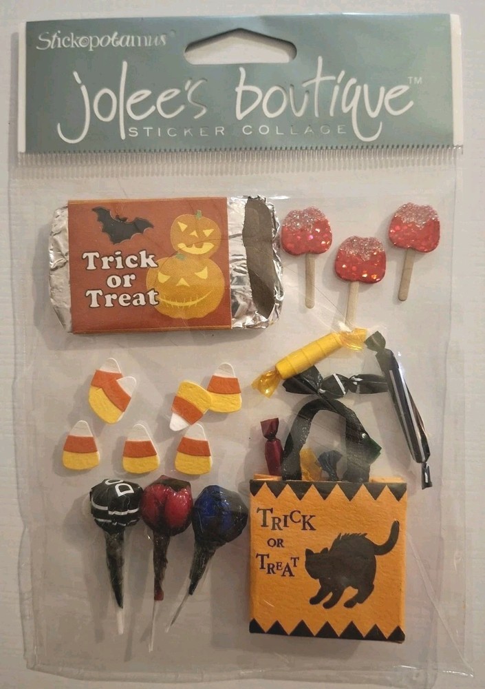 Jolee’s Halloween Stickers Trick Or Treat Candy Treats
