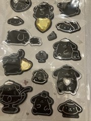 Brand New Sanrio Monotone Stone Purin Sticker Sheet