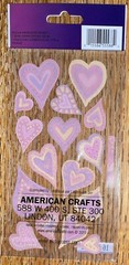 Sticko VELLUM EXPRESSIVE HEARTS Love Valentines Wedding Card Scrapbook Stickers