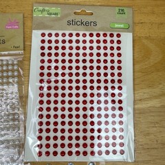 Craft Jewel and Pearl Sticker Lot Huge Assortment of Rhinestones Adhesives
