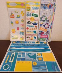 20 Pks/Sheets Stickers, Embellishments 4 Crafts, Scrapbooking Summer, Water #155