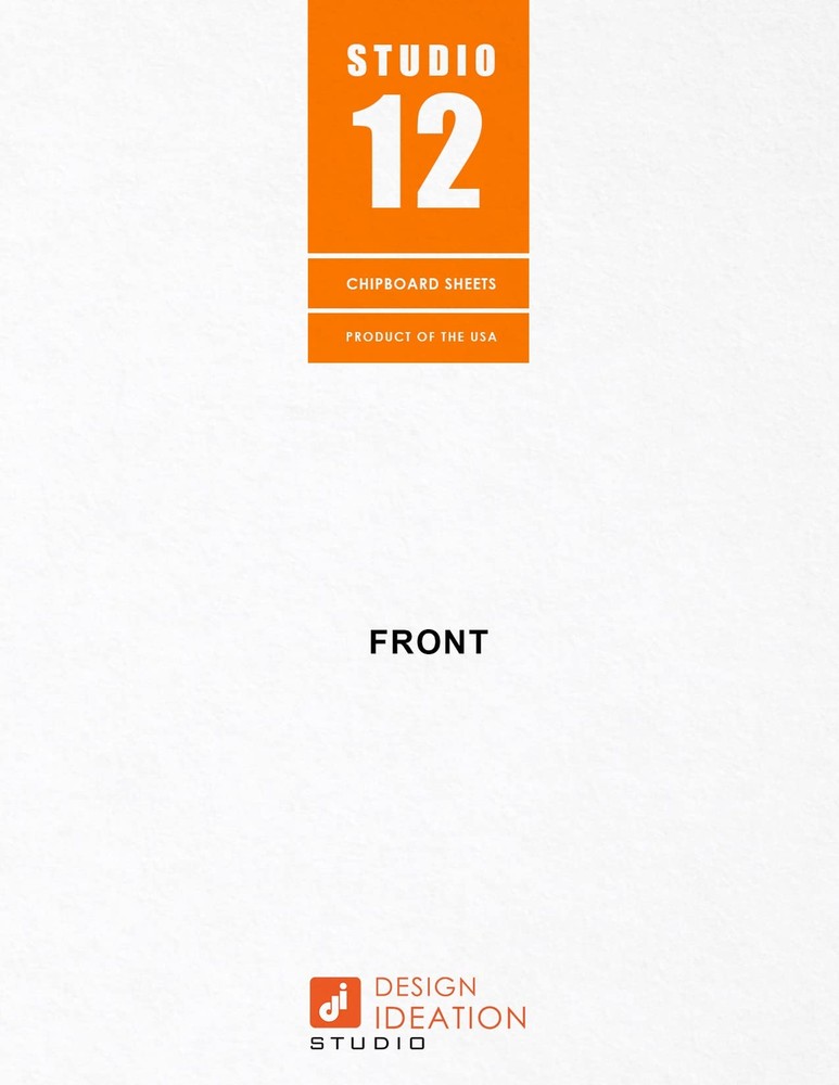White Chipboard Sheets 8.5 x 11 Inch Pack of 12 Photo Document Protection