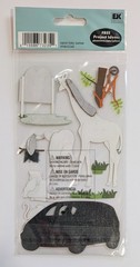 Jolee’s Drive Thru Safari Park Car Animals Giraffe Monkeys Scrapbooking Stickers
