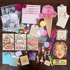 50+ Pc. Lot Junk Journal Ephemera Embellishments Recipes Baking Retro 1950’s