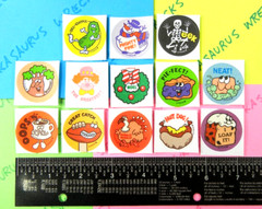 Trend Retro Lot Of 13 Scratch & Sniff Stickers Pickle Pie Cocoa Hot Dog Cherry