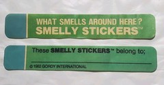 2 Lot Super Rare Vintage Original 1982 Gordy What Smells Around Here? Stickers