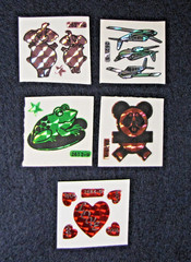 Vintage 1980’s Prism Sticker Lot 5 New