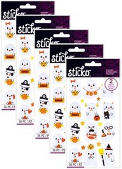 Ghost Party, Halloween, 4×7″, 5 PACKS, scrapbook stickers – Sticko 01526