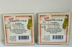 Lot of 2 Webster’s Pages Game On Deluxe Journaling Card Sets 36 Total Cards NIP