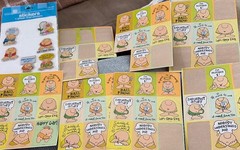 Vintage Ziggy Puffy Stickers 7 Sheets U P S American Greetings