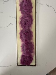 Recollections Floral Trim Purple Flowers 12″ Long Scrapbooking Crafts Decoration