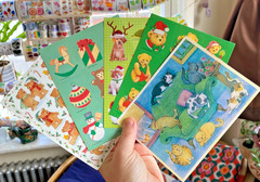 Vintage Full Sticker Sheets: Hallmark, AGC, Dennison, Gibson, Trend, You Choose!