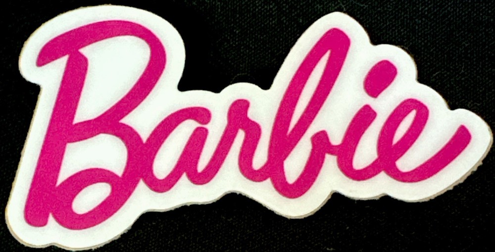 BARBIE STICKER✨💖👙🌸🛍️🎀✨3 1/4” X 1 3/4”✨GLOSSY✨WATERPROOF✨BEAUTIFUL💖✨💫