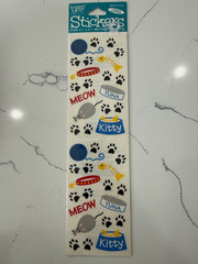 Frances Meyer Inc Stickers ~ Kitty Fun ~ Four 2 1/2×4 1/2″ Sections 2 Sheets