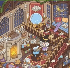 Magic House Stickers 3D Miniature Scene Sticker Gift for Adult Relief Stress