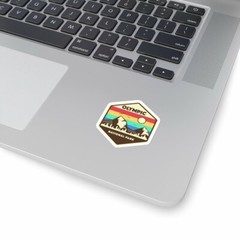 Olympic National Park Retro Sticker, National Park Sticker, National Park Gift,