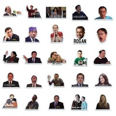 TV Shows Sitcom Sticker Vinyl Decal Meme Office Quotes Big Bang Parks Lot 50pcs