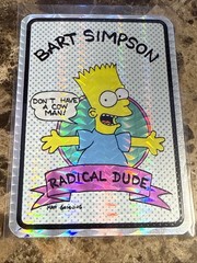(6) Vintage 80’s/90’s Simpsons Prism Vending Machine Stickers The Simpsons