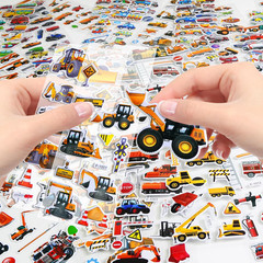 400+ Cars and Truck Stickers for Kids, 24 Sheets Construction Birthday Party Fav