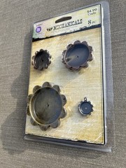 Prima Mechanicals Metal Trinkets Flowers 8pc Embellishment Steampunk Crafts DIY