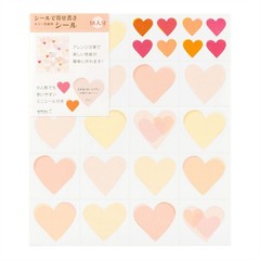 MIDORI Color Shikishiyo sticker heart gala