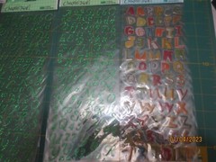 9 New Sheets Creative Touch Stickers- All Alphabets Letters – Assorted Styles
