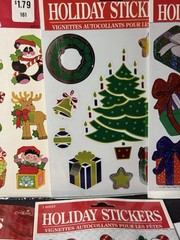 Vintage Christmas Stickers Gibson 1990s Paper Magic Retro Holiday Nostalgia