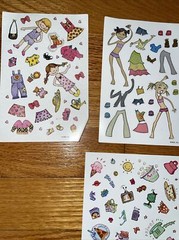 Vintage Hallmark AGC Girls Stickers Dress Up Summer Fun