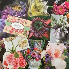 Petals & Pages Collection – Mixed Media Collage Pack, Floral Ephemera Bundle