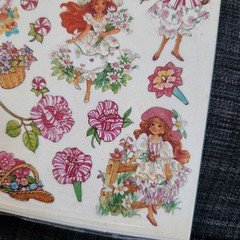 NEW American Greetings Peppermint Rose Scented Stickers 1992 (2 Sheets)