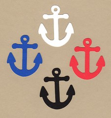 Anchor Die Cuts – Navy Die Cuts. ANY COLOR – You choose size-4 ea. to 16 ea.
