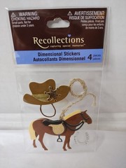 Cowboy & Western Recollections Dimensional Scrapbooking Stickers