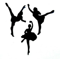 11 BALLET DANCER /DANCERS SILHOUETTE DIE CUT/ CUTS MEN & WOMAN DANCING, CLIPART
