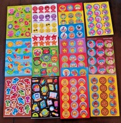 SCRATCH N SNIFF *YOU CHOOSE* SCENTED STICKER SHEET – REWARD STICKERS – SCRAPBOOK