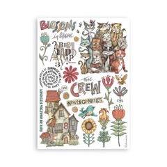 Stamperia Furry Friends – A5 Washi Pad, SBW25