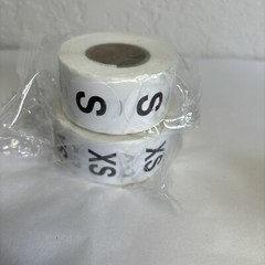 3500 Pcs Clothing Size Stickers Labels Self-Adhesive Round Stickers, XS-XXXL