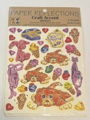New Paper Reflections Craft Accent Animal Stickers Scrapbooking, 4 Sheets