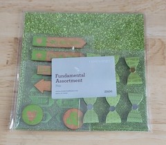 CMTH FUNDAMENTAL ASSORTMENT Embellishments Lot of 4 Red-Blue-Green-Black