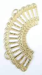 Die Cut Dresden Gold Foil Embossed Embellishment Trim