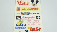 4 SandyLion Disney Phrase Sheet Theme Park DSCB43 Stickers