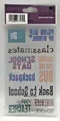 Scrapbooking Crafts Photo Stickers EK Success Sticko Sticker Sheet- School