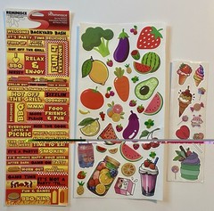 Large Lot Of BBQ Cookout Stickers, Clear Stamps, Charms! Jolee’s Boutique, MAMBI
