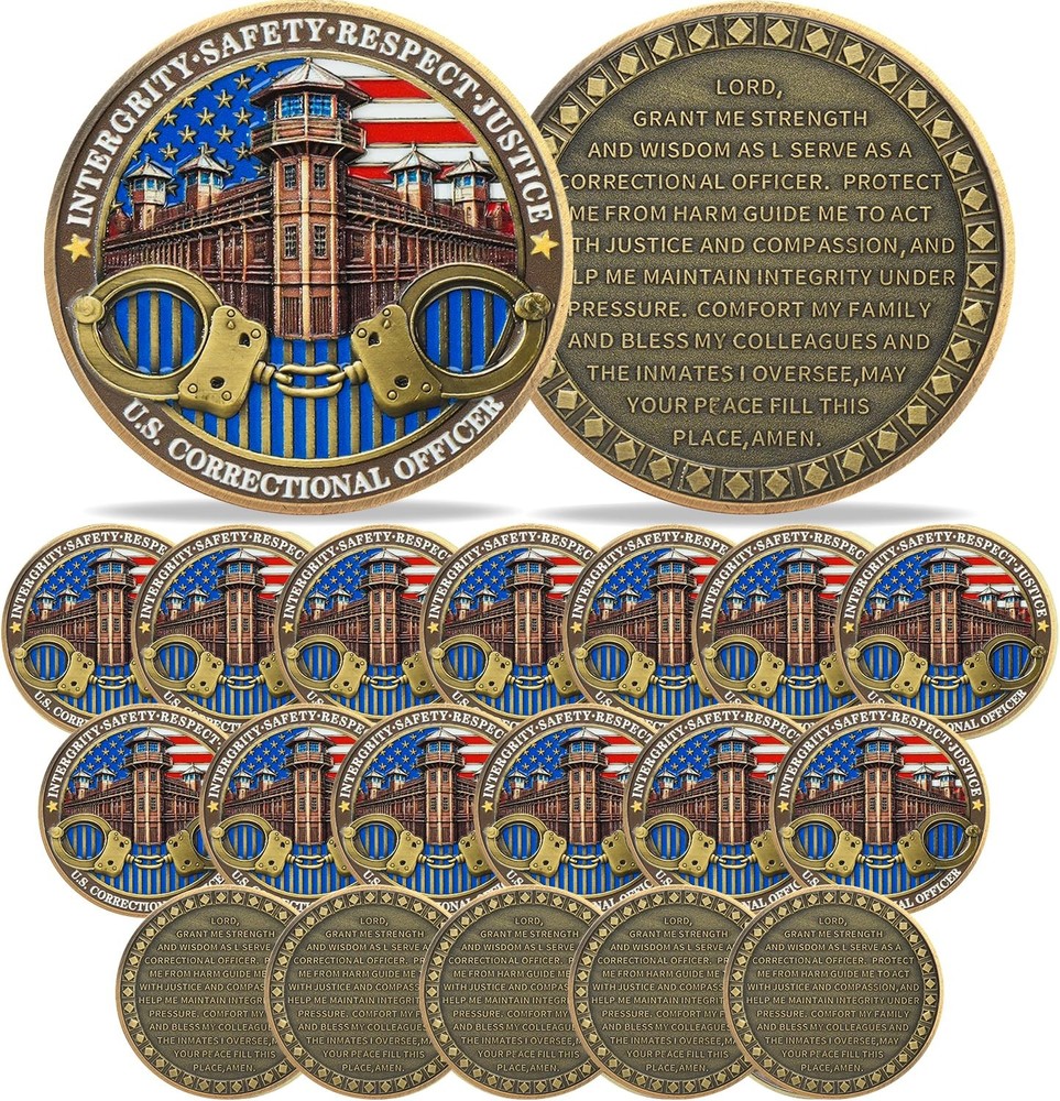 Thin Gray Line Coin – U.S. Correctional Officer Challenge Coins Honor Correct…