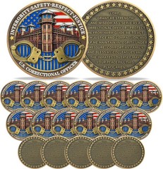Thin Gray Line Coin – U.S. Correctional Officer Challenge Coins Honor Correct…