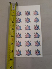 Cute Kawaii Disco Ball Sticker Sheet 18 Pcs 1″x1″ Retro Party Favor Stickers