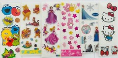 Hello Kitty, Disney Princess Snow Wite SOFIA Aurora Little Mermaid 159+ STICKERS
