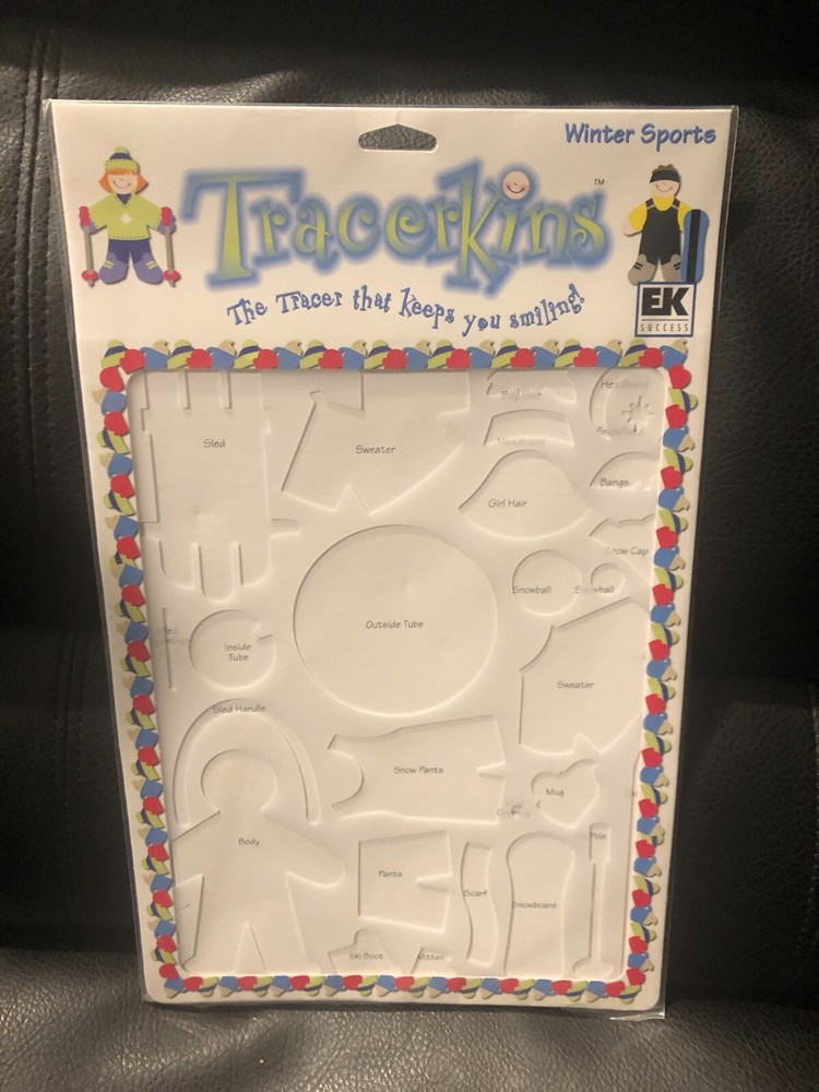 EK Success Tracerkins Template winter sports Scrapbook NEW