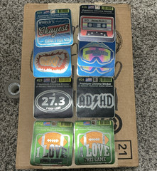 Lot of 6 Premium Chrome Stickers Multicolor Music Sports Mountains Bigfoot #23