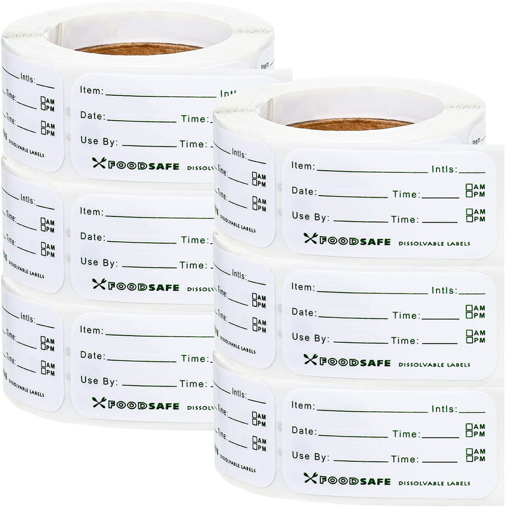 1500 Pieces Food Labels for Catering Food Date Storage Labels 1 X 2 Inch