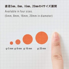 Nitoms STALOGY Round Sticker 5mm Shuffle Ice S2224